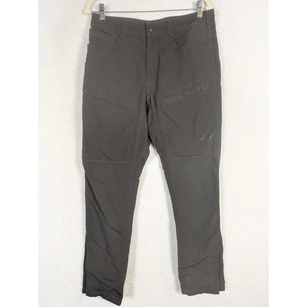 The North Face Hiking Pants Men's 32 Dark Gray Articulated Knee Technical Trail